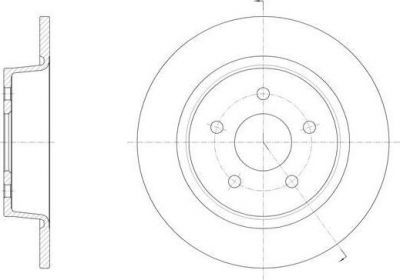 REMSA Диск торм. зад.[280x11] 5 отв. min2 (61459.00)