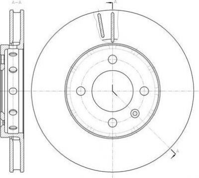 Remsa 61484.10 тормозной диск на VW UP