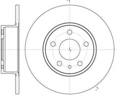 Remsa 6149.00 тормозной диск на ALFA ROMEO 164 (164)