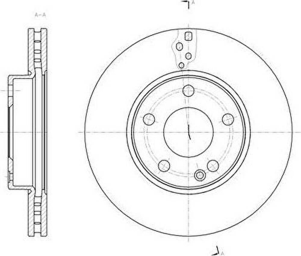 Remsa 61521.10 тормозной диск на MERCEDES-BENZ B-CLASS (W246, W242)