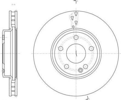 Remsa 61522.10 тормозной диск на MERCEDES-BENZ B-CLASS (W246, W242)