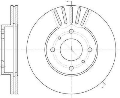 Remsa 6179.10 тормозной диск на NISSAN PRIMERA (P10)