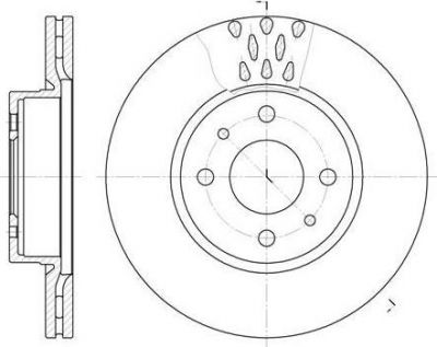 Remsa 6186.10 тормозной диск на FIAT CROMA (154)