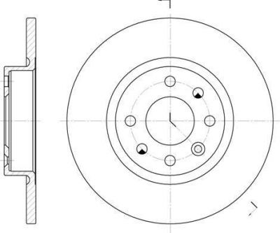 Remsa 6209.00 тормозной диск на VOLVO 460 L (464)