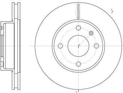 Remsa 6215.10 тормозной диск на FORD SIERRA (GBG, GB4)