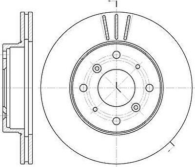 Remsa 6225.10 тормозной диск на ROVER 800 (XS)