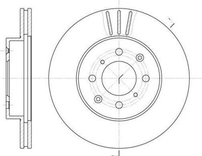 Remsa 6226.10 тормозной диск на HONDA CONCERTO седан (HWW)