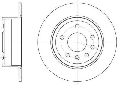 Remsa 6249.00 тормозной диск на OPEL OMEGA A (16_, 17_, 19_)