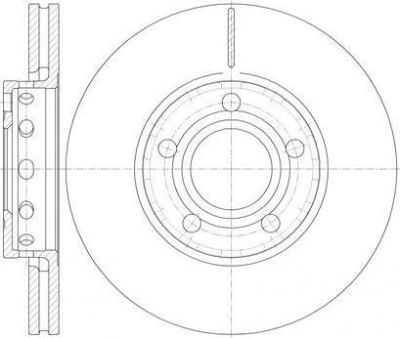 Remsa 6268.10 тормозной диск на AUDI 100 (44, 44Q, C3)
