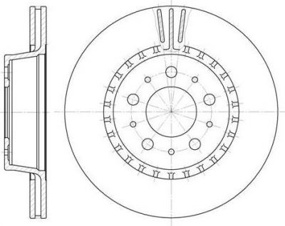 Remsa 6325.10 тормозной диск на VOLVO 960 Kombi (965)