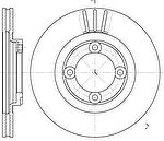 Remsa 6385.10 тормозной диск на MAZDA 626 III Hatchback (GD)