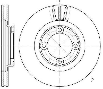 Remsa 6385.10 тормозной диск на MAZDA 626 III Hatchback (GD)