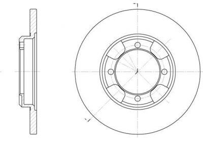 Remsa 6388.00 тормозной диск на MAZDA 323 C IV (BG)