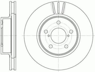 Remsa 6397.10 тормозной диск на SUBARU IMPREZA купе (GFC)