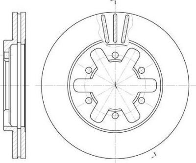 Remsa 6432.10 тормозной диск на NISSAN PICK UP I (720)