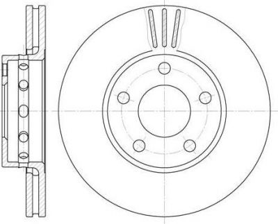 Remsa 6463.10 тормозной диск на AUDI 80 (8C, B4)