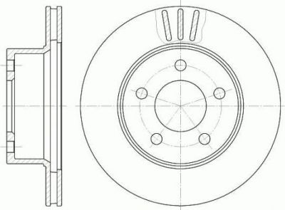 Remsa 6475.10 тормозной диск на JEEP CHEROKEE (XJ)