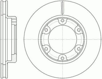 Remsa 6491.10 тормозной диск на TOYOTA LAND CRUISER 80 (_J8_)