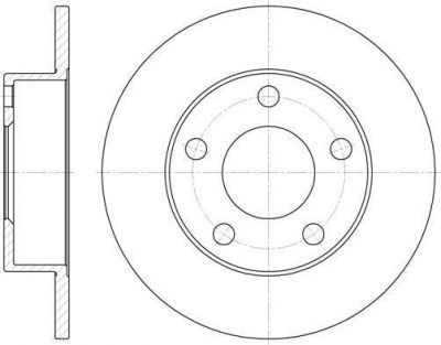 Remsa 6513.00 тормозной диск на AUDI A4 (8D2, B5)