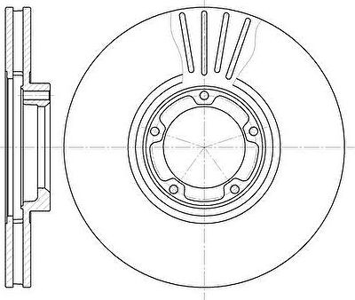 Remsa 6519.10 тормозной диск на FORD TRANSIT c бортовой платформой/ходовая часть (E_ _)