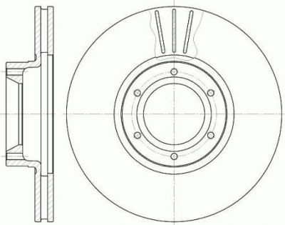 Remsa 6567.10 тормозной диск на NISSAN INTERSTAR c бортовой платформой/ходовая часть