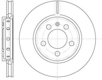 Remsa 6646.10 тормозной диск на VW GOLF IV (1J1)