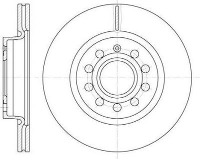 Remsa 6647.10 тормозной диск на SKODA OCTAVIA Combi (1Z5)