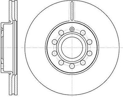 REMSA Торм.диск пер.вент.[287,8x24,9] 9 отв.[min 2] (6648.10)