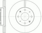 Remsa 6775.10 тормозной диск на MITSUBISHI GALANT V седан (E5_A, E7_A, E8_A)