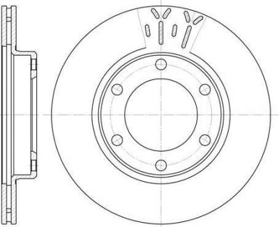 Remsa 6824.10 тормозной диск на TOYOTA LAND CRUISER 80 (_J8_)