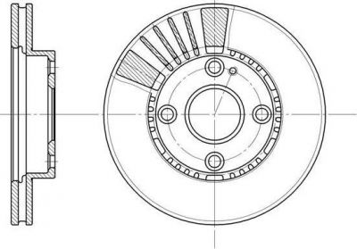 Remsa 6834.10 тормозной диск на MAZDA 323 C IV (BG)