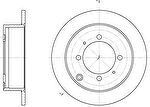 Remsa 6838.00 тормозной диск на MITSUBISHI GALANT V седан (E5_A, E7_A, E8_A)