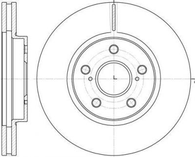 Remsa 6862.10 тормозной диск на TOYOTA PREVIA (MCR3_, ACR3_, CLR3_)