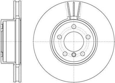 Remsa 6867.10 тормозной диск на 7 (E65, E66, E67)