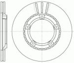 Remsa 6870.10 тормозной диск на HYUNDAI H-1 / STAREX