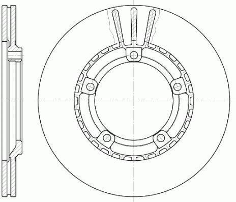 Remsa 6870.10 тормозной диск на HYUNDAI H-1 / STAREX