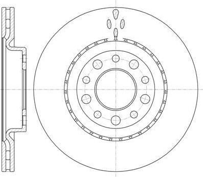 Remsa 6966.10 тормозной диск на ALFA ROMEO 159 (939)