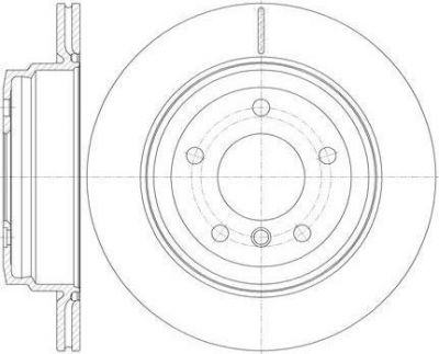 REMSA Торм.диск зад.вент.[300x20] 5 отв. min2 (6977.10)