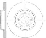 Remsa 6986.10 тормозной диск на HONDA CIVIC IX (FK)