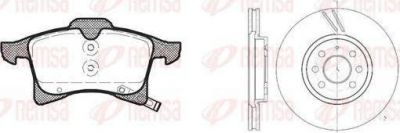 Remsa 81036.01 комплект тормозов, дисковый тормозной механизм на OPEL ASTRA H (L48)