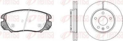 Remsa 81385.00 комплект тормозов, дисковый тормозной механизм на OPEL INSIGNIA