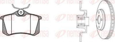 Remsa 8263.23 комплект тормозов, дисковый тормозной механизм на PEUGEOT 208