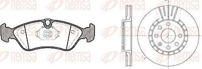 Remsa 8286.01 комплект тормозов, дисковый тормозной механизм на OPEL VECTRA A (86_, 87_)