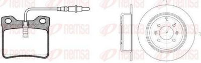 Remsa 8321.00 комплект тормозов, дисковый тормозной механизм на PEUGEOT 406 (8B)