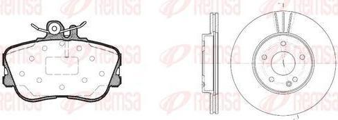 Remsa 8445.01 комплект тормозов, дисковый тормозной механизм на MERCEDES-BENZ C-CLASS (W202)