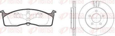 Remsa 8610.00 комплект тормозов, дисковый тормозной механизм на DODGE CARAVAN