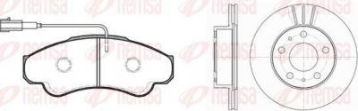 Remsa 8959.00 комплект тормозов, дисковый тормозной механизм на FIAT DUCATO фургон (244)