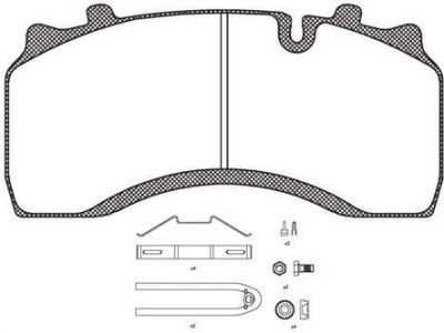 Remsa JCA 1032.30 комплект тормозных колодок, дисковый тормоз на RENAULT TRUCKS Midlum