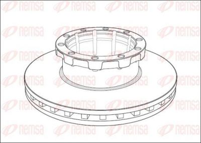 Remsa NCA1008.20 тормозной диск на SETRA Series 300