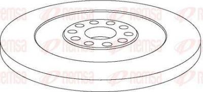 Remsa NCA1032.10 тормозной диск на MERCEDES-BENZ UNIMOG